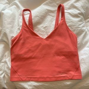 NWOT - LULULEMON ALIGN CROPPED TANK TOP - RASPBERRY CREAM